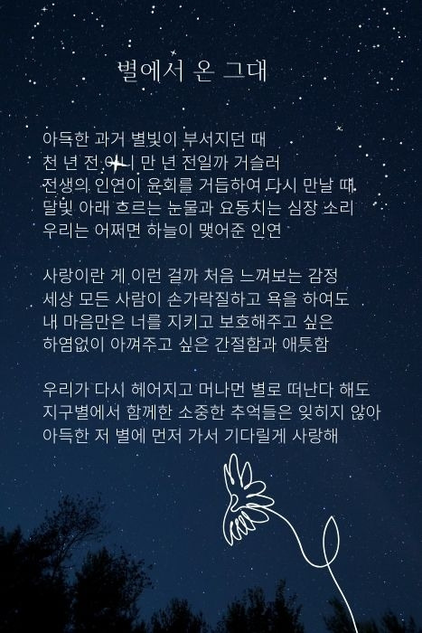 어두운 남색 밤하늘 사진에 움직이는 별 인용문 스토리 (467 x 700 px).jpg