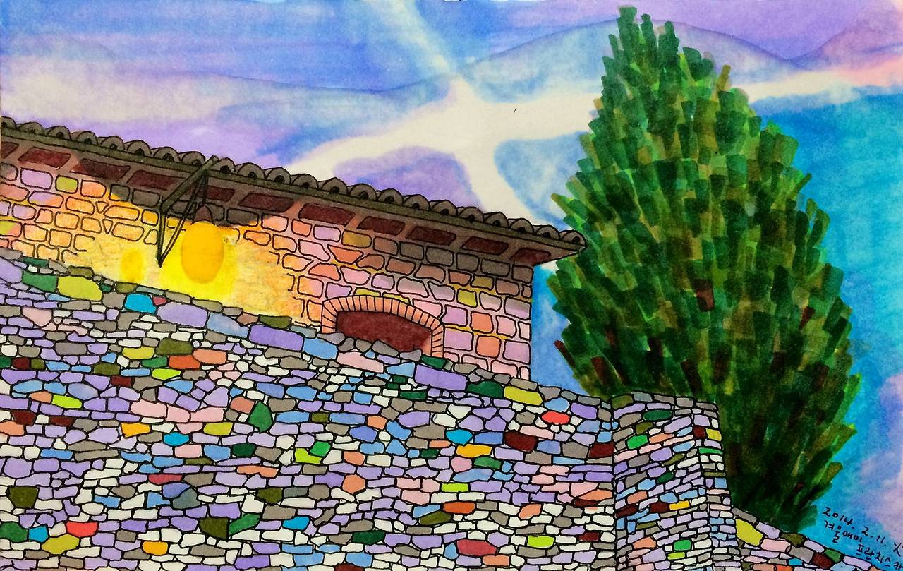 등불을 밝힌 집, 아씨시의 아침.jpg