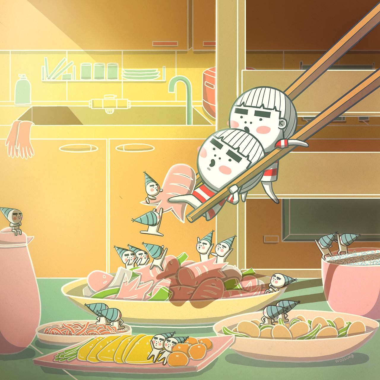 ★1컷 식탁위 소세지 구출.jpg