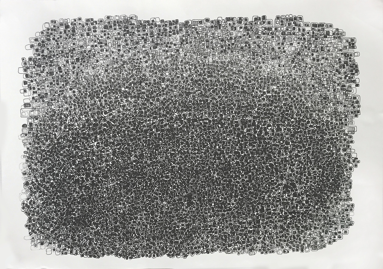 between atoms and atoms-ants, 59.4 x 42 cm, pen on paper, 2018.jpg