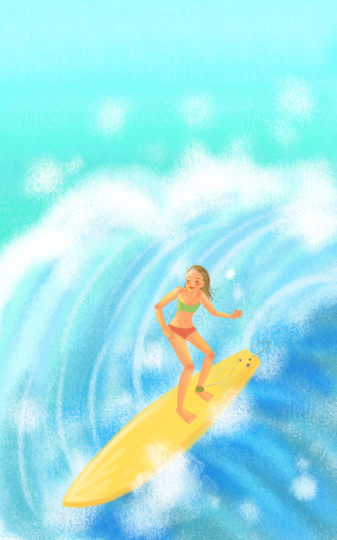 one wave, one surfer