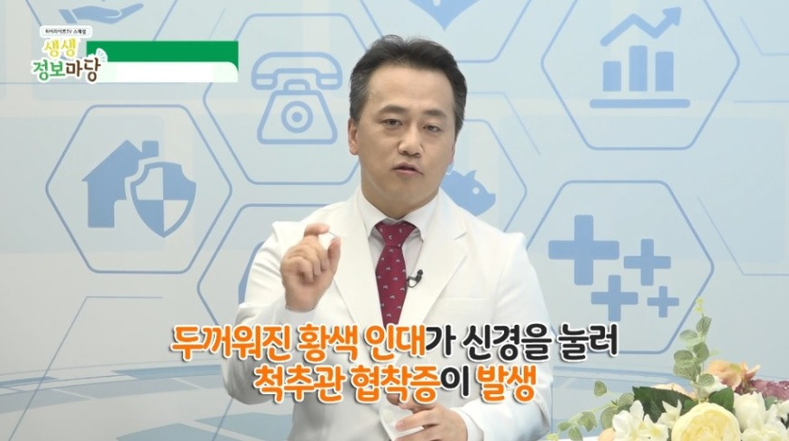 두꺼워진 황색인대가 신경.jpg