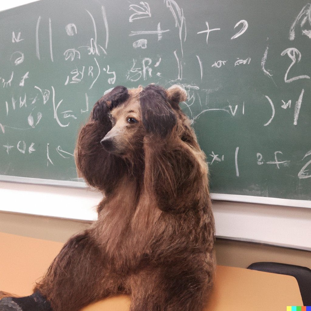 A photo of a confused grizzly bear in calculus class.jpg