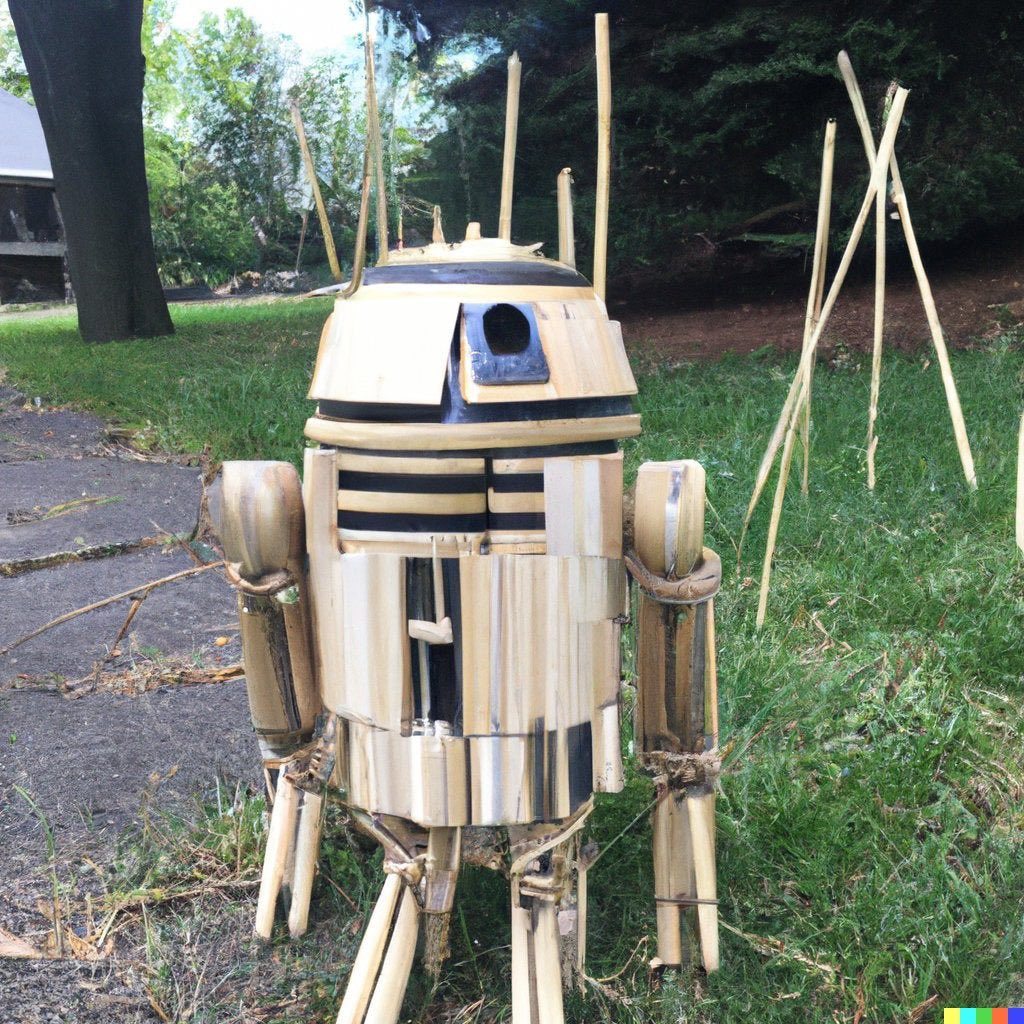R2D2 made from bamboo sticks.jpg