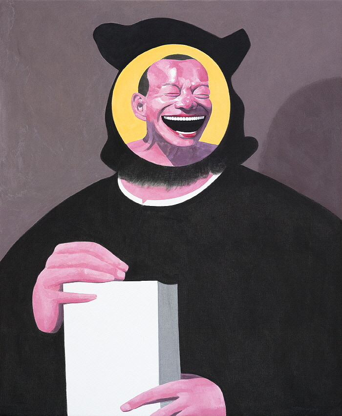 Collage 1, Oil on Canvas 170x140cm 2019 ⓒYue Minjun 2020.jpg