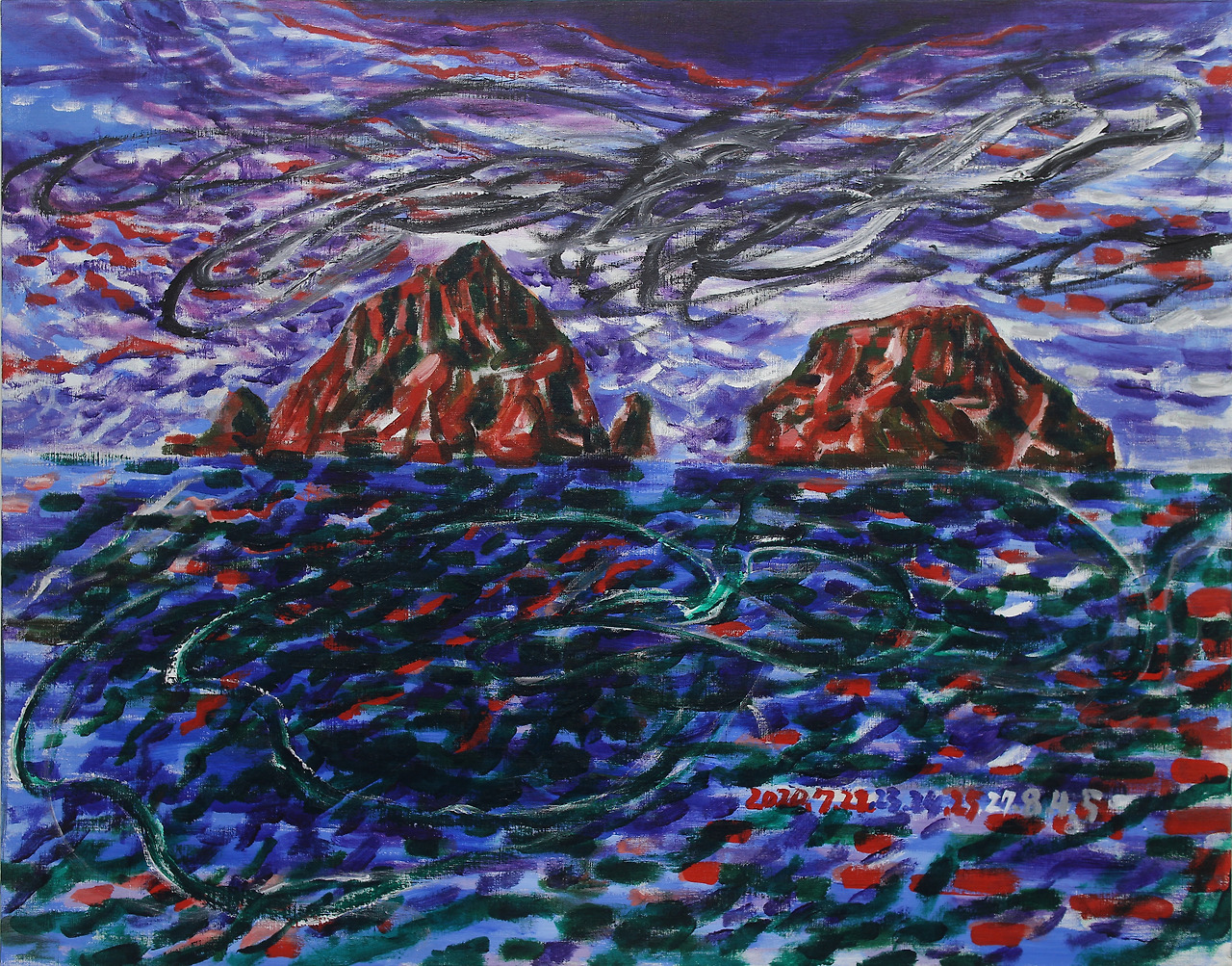 서용선, 독도 2, Acrylic on Canvas, 90.8x116.7cm, 2020.jpg