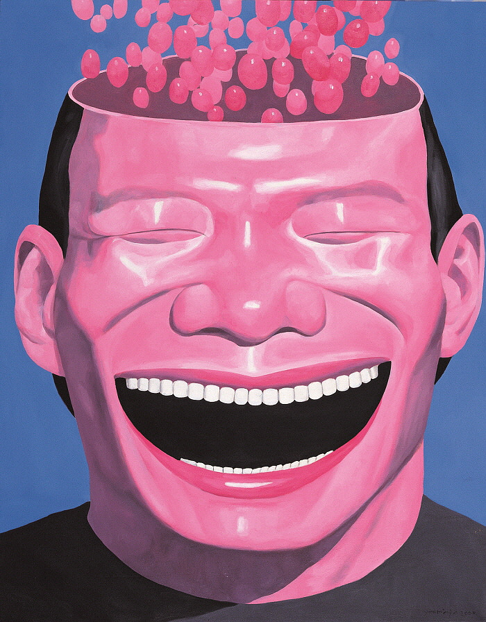 Memory 2, Oil on Canvas 140x108cm 2000 ⓒYue Minjun 2020.jpg