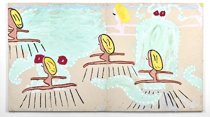 Six Hullo Girls, 2017, Rose Wylie.jpg