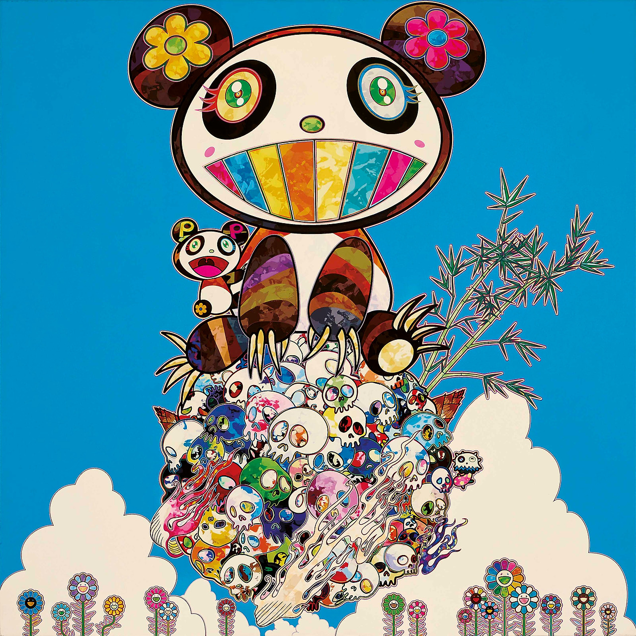 무라카미 2020_HGK_16896_0520_000(takashi_murakami_a_panda_family_against_the_blue_sky041529).jpg