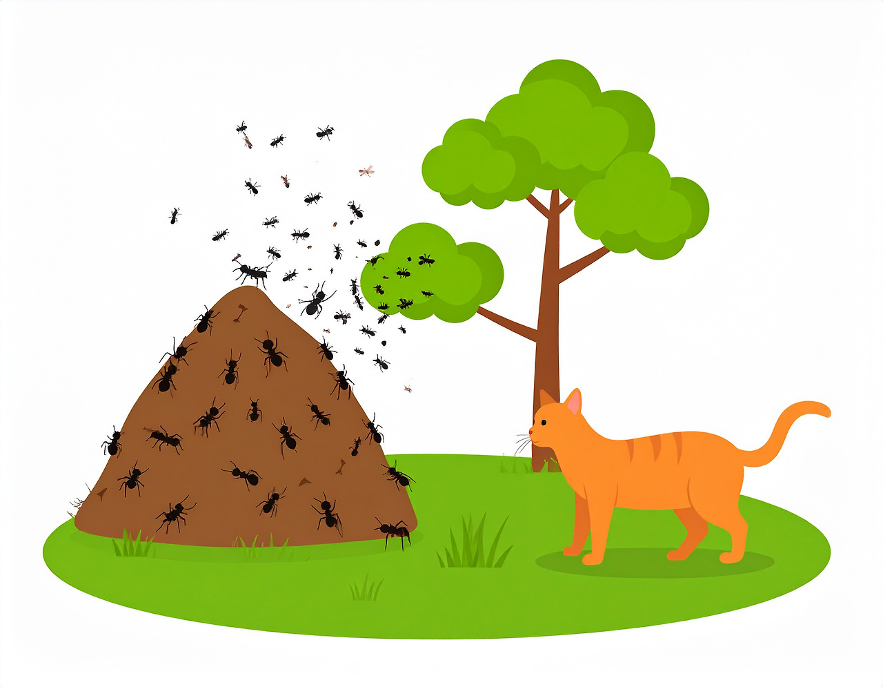 Firefly A cat is destroying an anthill._ 545388.jpg