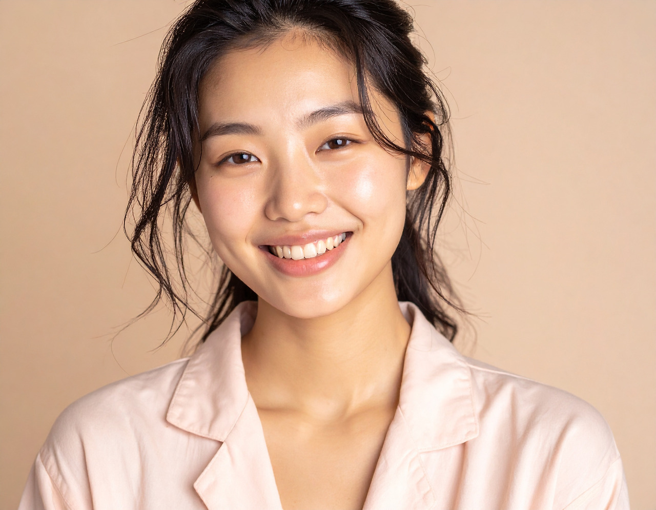 Firefly_A 22 year old Korean woman with healthy, dark bronze skin, refreshing smile and flush 755438.jpg