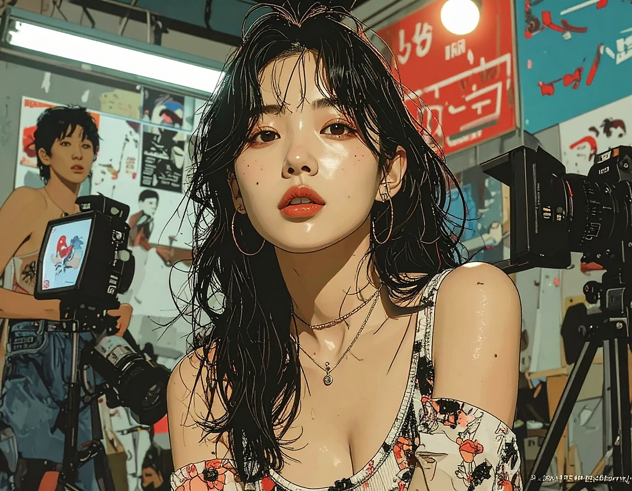 Firefly_A 20-something Korean female model being photographed in a studio 765576.jpg