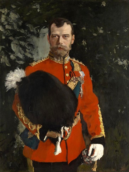 Valentin Serov, Portrait of His Imperial Majesty Nicolai II Alexandrvitch, Tsar of All the Russias Scottish National Gallery.jpg