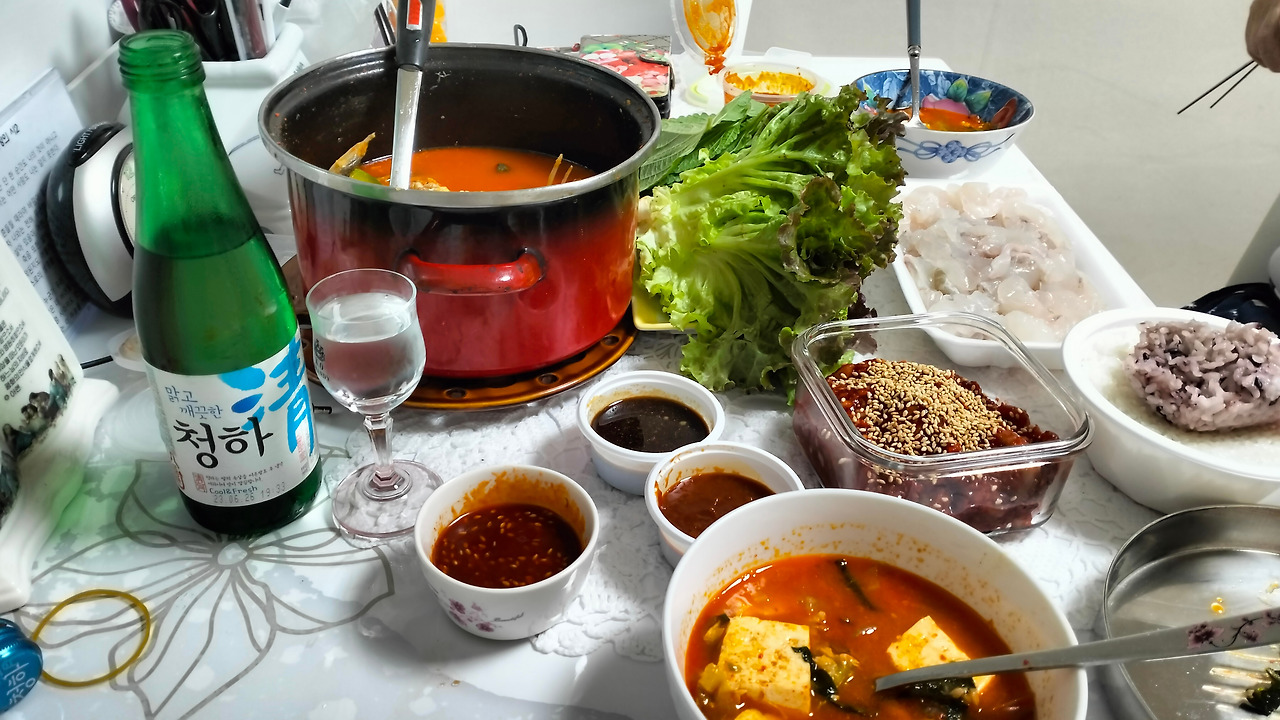 광어회 & 청하.jpg