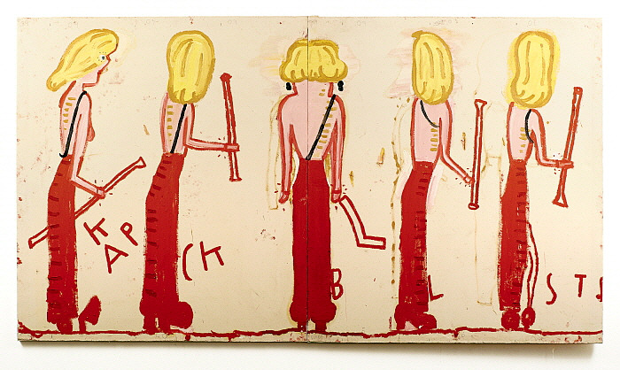 NK (Syracuse Line Up), 2014, Rose Wylie.jpg