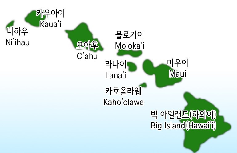 하와이의 주요 섬들.jpg