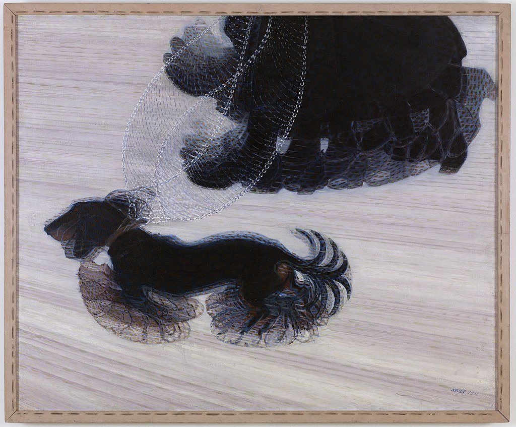 1024px-Giacomo_Balla,_1912,_Dynamism_of_a_Dog_on_a_Leash,_oil_on_canvas,_89.8_x_109.8_cm,_Albright-Knox_Art_Gallery.jpg
