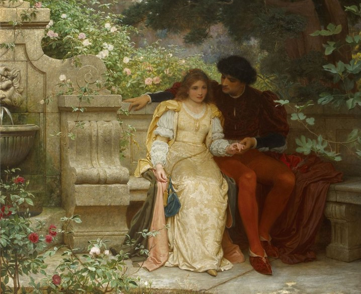 Charles Edward Perugin, The Lovers in a Garden, Private Collection3.jpg