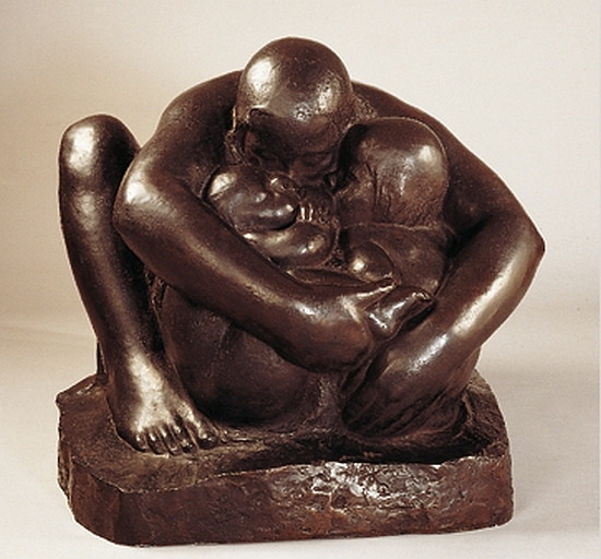 Käthe Kollwitz, Mother With Two Children, 1932-6.jpg