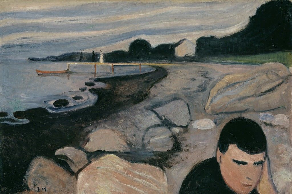 Edvard Munch, Melancholy, 1892, Museo Thyssen-Bornemisza, Madrid.jpg