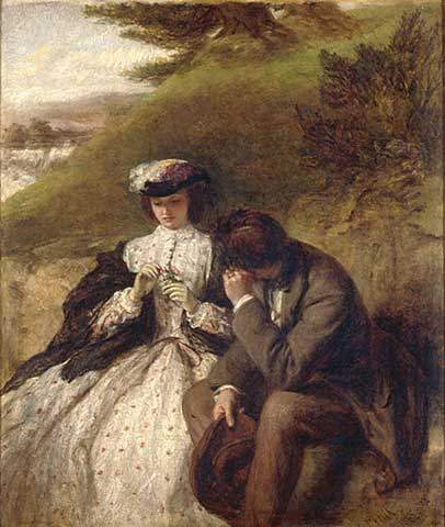 William Powell Frith, Lovers by a Waterfall, Private Collection.jpg
