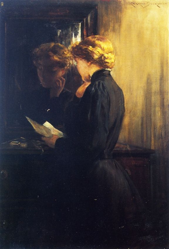 (James Carroll Beckwith The Letter 1910.jpg