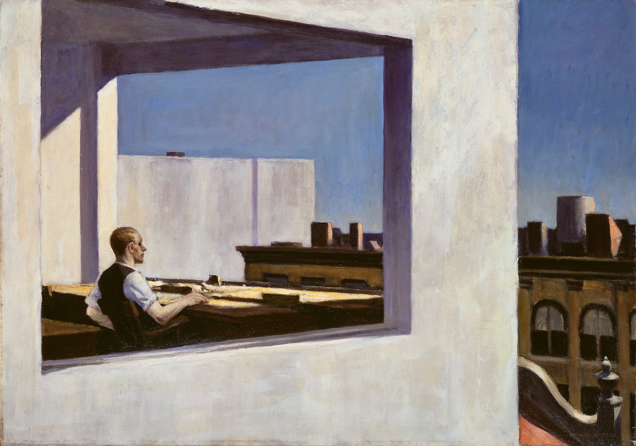 Edward Hopper, Office in a Small City, 1953, Metropolitan Museum of Art.jpg