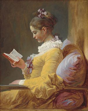 Jean-Honoré Fragonard, A Young Girl Reading, 1770, National Gallery of Art, Washington, D.C., United States.jpg