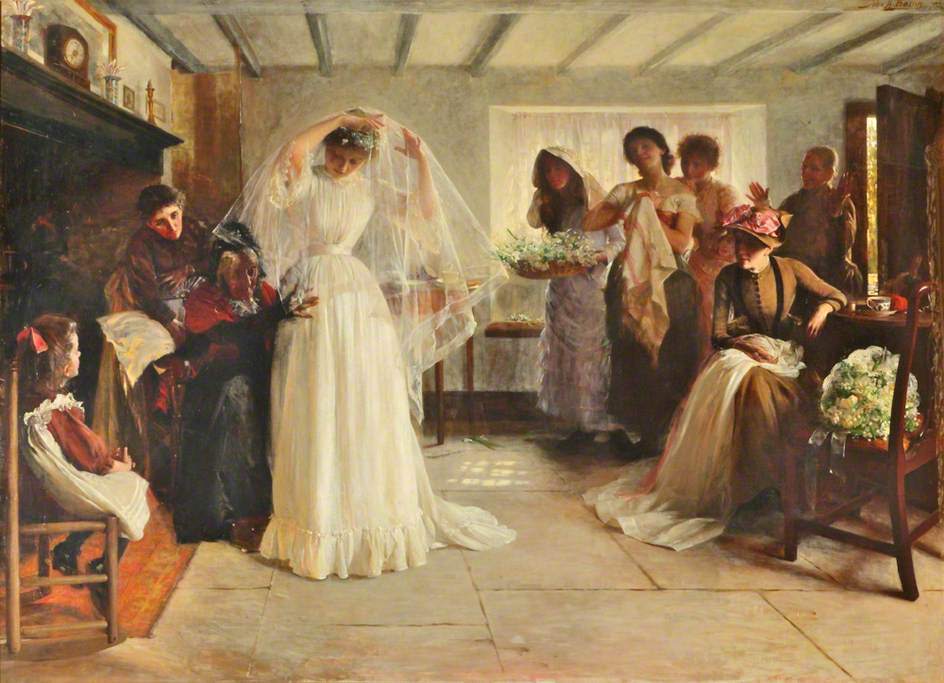 John Henry Frederick Bacon(1865-1914), The Wedding Morning, 1892, Lady Lever Art Gallery.jpg