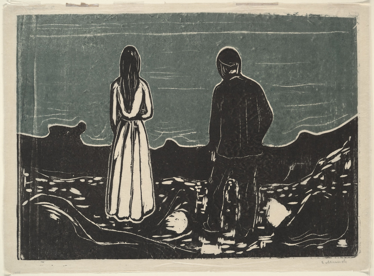 Edvard Munch, Two People (The Lonely Ones), 1899, MoMA.jpg