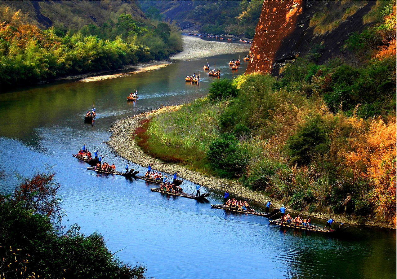 구곡계곡 대나무 땟목_畅游九曲 余泽岚摄.jpg