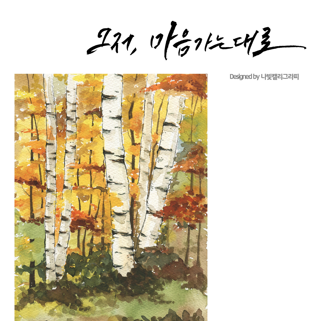 19. 신비의 숲 인제 자작나무 숲 _ 나빛 캘리그라피.jpg