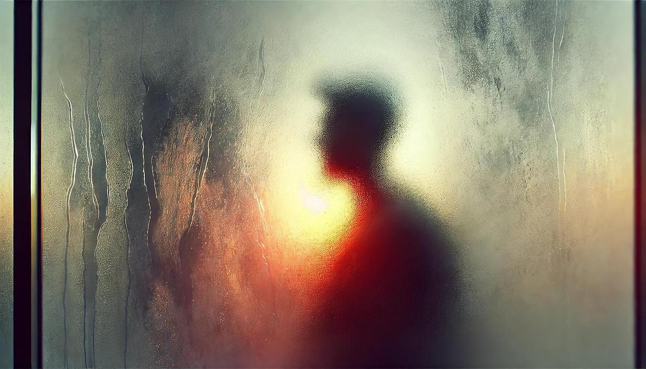 감정의 혼란과 흐릿함을 상징하는 안개 낀 유리창의 모습.jpg