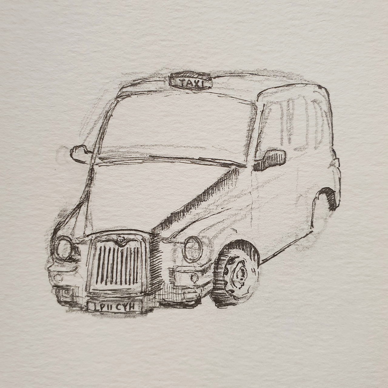 런던 택시 드로잉 과정.jpg