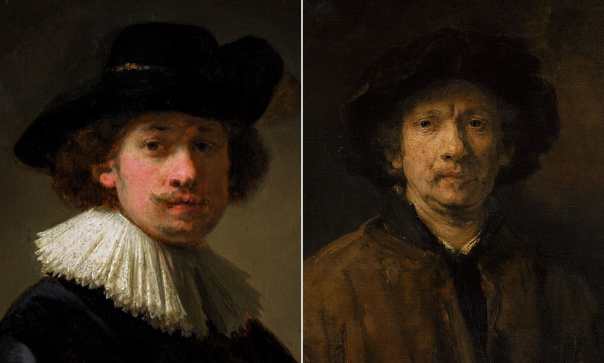 렘브란트 검은 모자와 루프를 입은 자화상 1632 - 1652.jpg