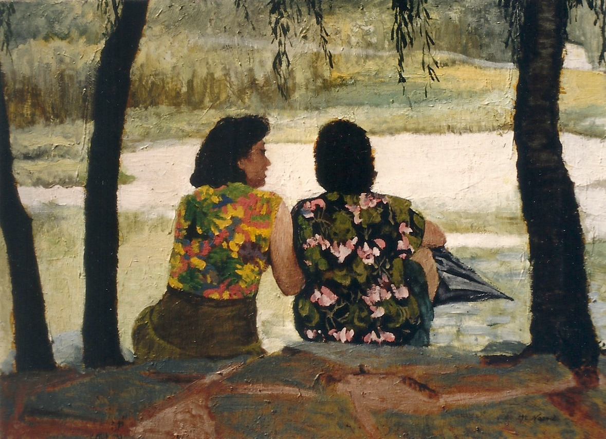 모녀 1993 P20 Oil painting Private collection .jpg