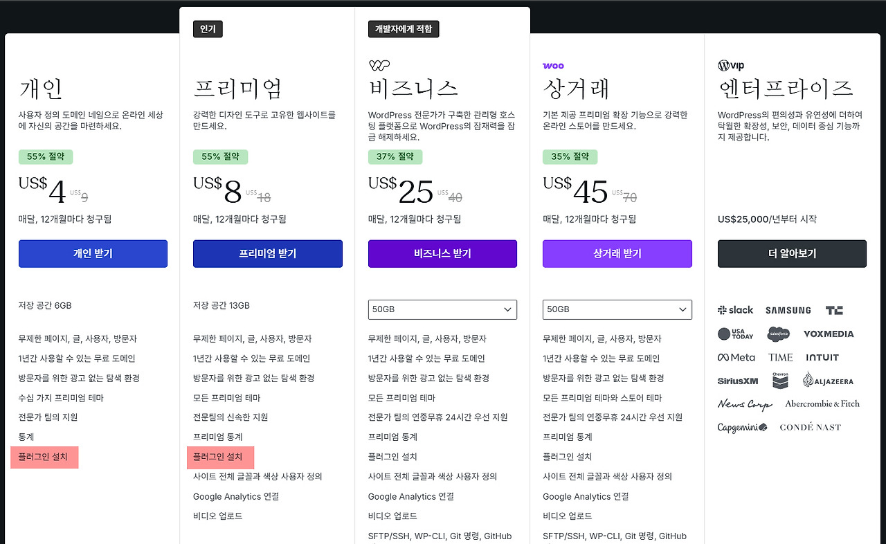 워드프레스닷컴 개인요금제.jpg