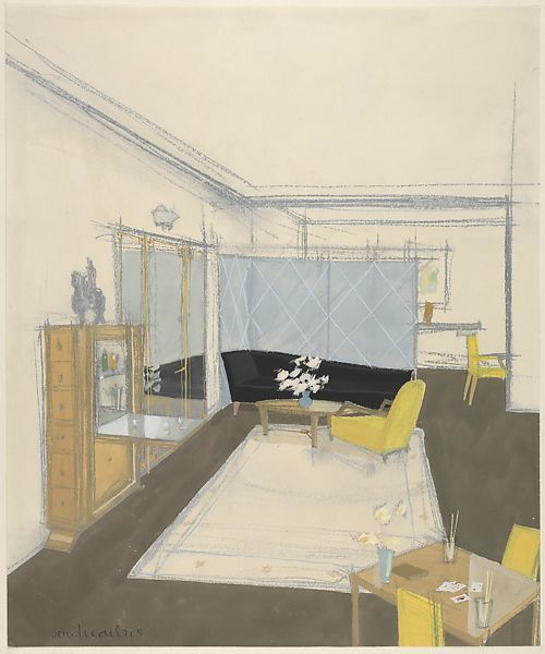 André Arbus, Design for a Living Room with Chaise Lounge, ca. 1935 © 2000–2020 The Metropolitan Museum of Art. All rights reserved..jpg