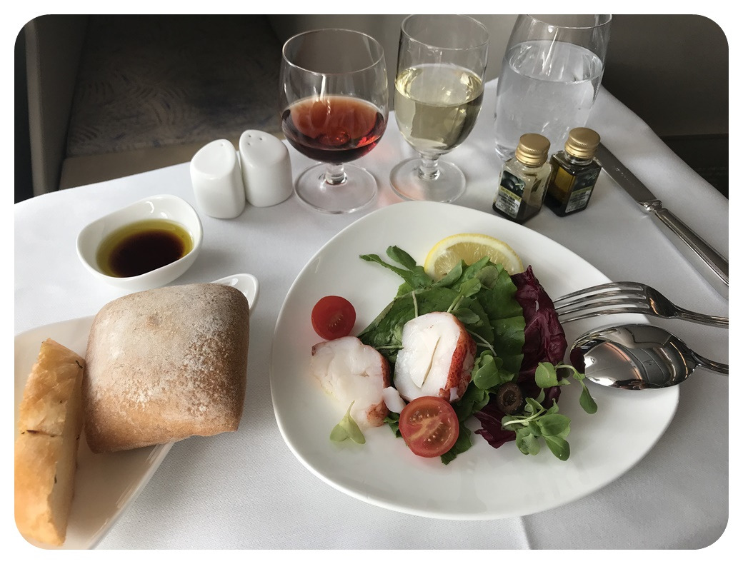 아시아나항공 비즈니스 기내식 Airline meal Asiana Airlines Business class A380.jpg