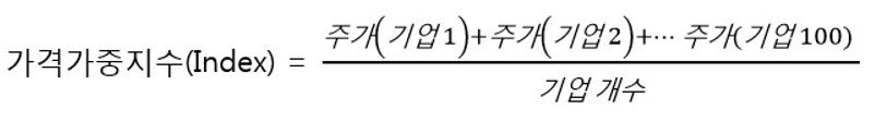 가격가중지수 공식.jpg