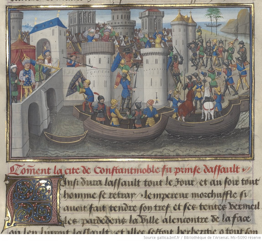 4차 십자군 원정 때의 프랑크군의 콘스탄티노플 약탈.jpg