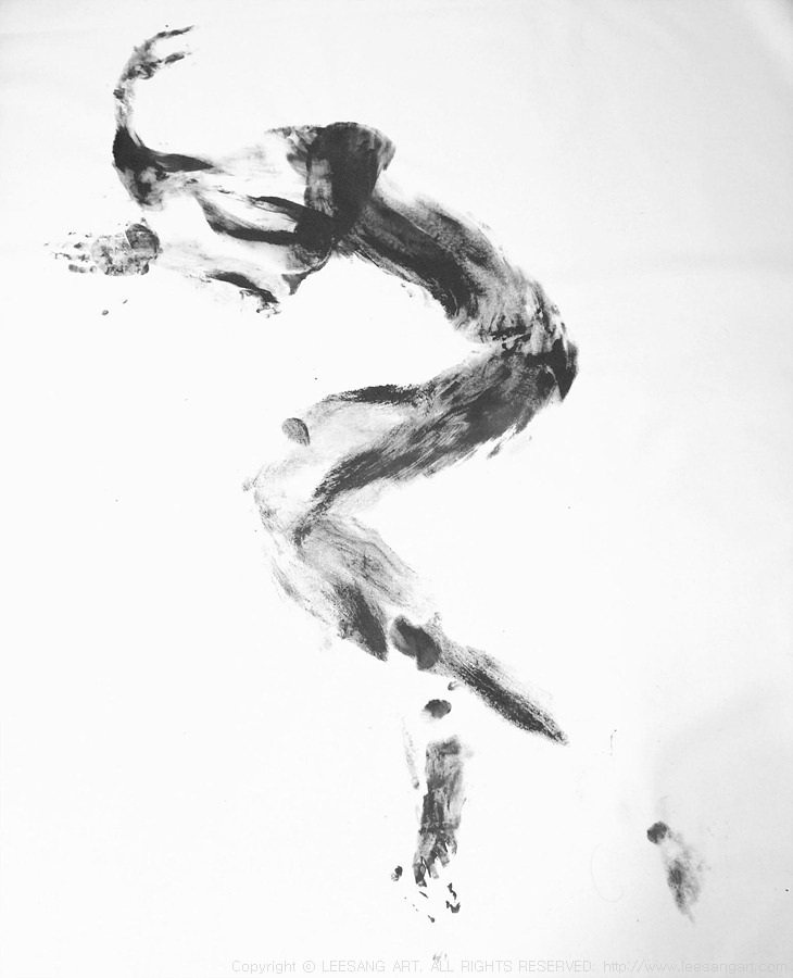 사진3 - 이성 작가의 작품 ‘Black Nude [stop sorry for yourself]’(2016, tempera on canvas, 130.3x162.2cm)_www.leesangart.com.jpg