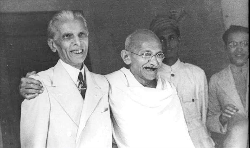 이슬람 지도자 무함마드 진나와 간디.jpg