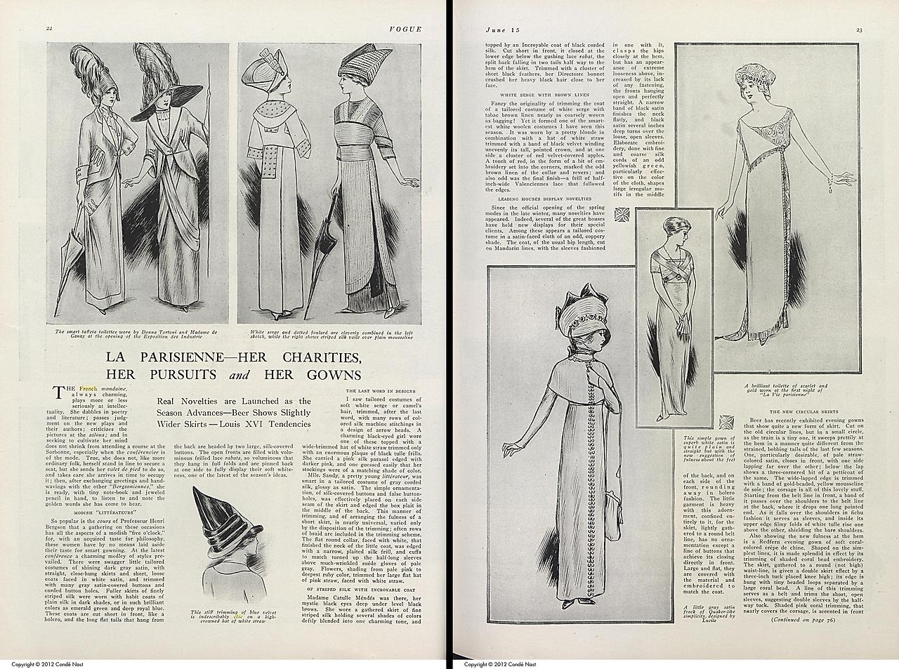 [사진2] Fashion：La Parisienne-Her Charities, Her Pursuits and Her Gowns, Vogue;New York, Vol.37, Iss.12 (Jun15, 1911), 22, 23, 76.jpg
