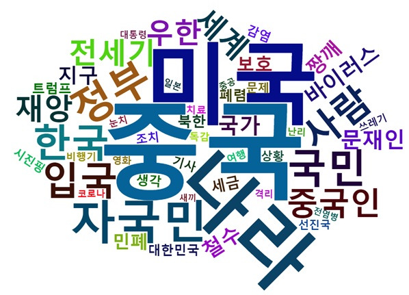 [그림 3] 미국 전세기 귀환 관련 다음 댓글 워드 클라우드.jpg