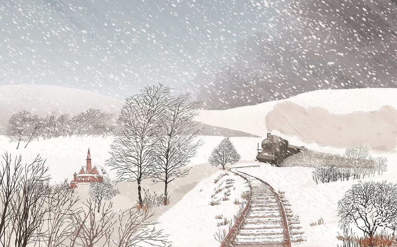 러시아 모스크바와 상트페테르부르크 사이의 광활한 황무지를 달리는 기차 안, 레프 톨스토이의 걸작 '안나 카레니나' 속 '안나'는 자기 인생을 송두리째 뒤흔들 미남자 브론스키 백작과 재회한다. 로즈윙클프레스.jpg