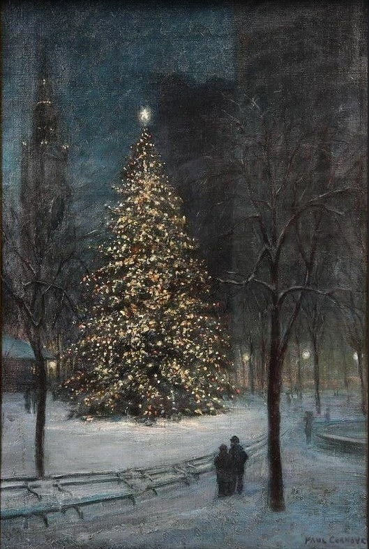 Christmas in Madison Square Park (c. 1910), Paul Cornoyer.jpg