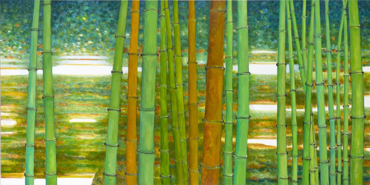 대나무 2, 97x194cm, acrylic on canvas, 2019.jpg