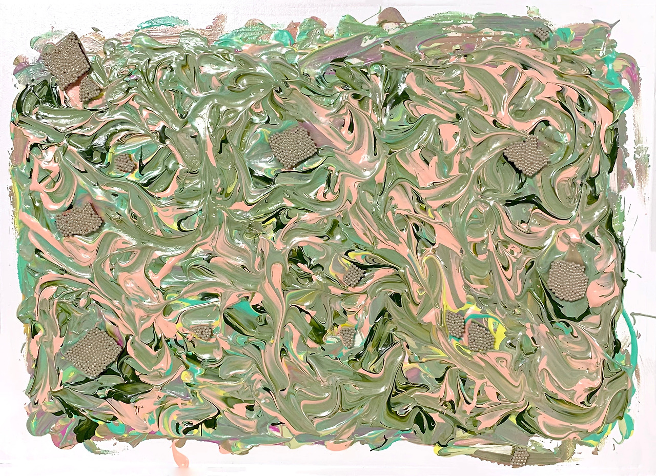 해소10, 330x450x50mm, acrylic paint, pin, 2019, 60만원.jpg