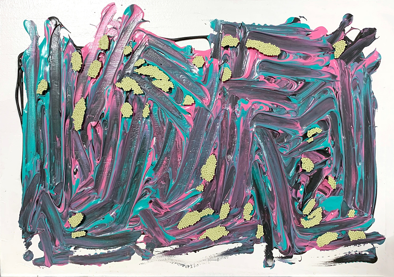 해소12, 330x450x50mm, acrylic paint, pin, 2019, 60만원.jpg